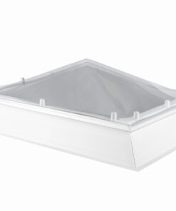 Coxdome Classic Rectangular Flat Roof Dome - Fixed Pyramid