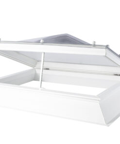Coxdome Classic Rectangular Flat Roof Dome - Manual Pyramid