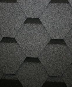Hexagonal Bitumen Roofing Shingle Grey
