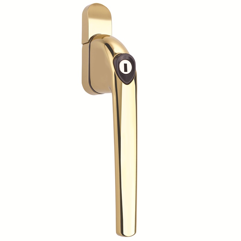 MILA Hero Espag Window Handle Inline Polished Gold