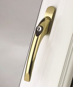 Mila ProLinea Inline Espagnolette Locking Window Handle Polished Gold